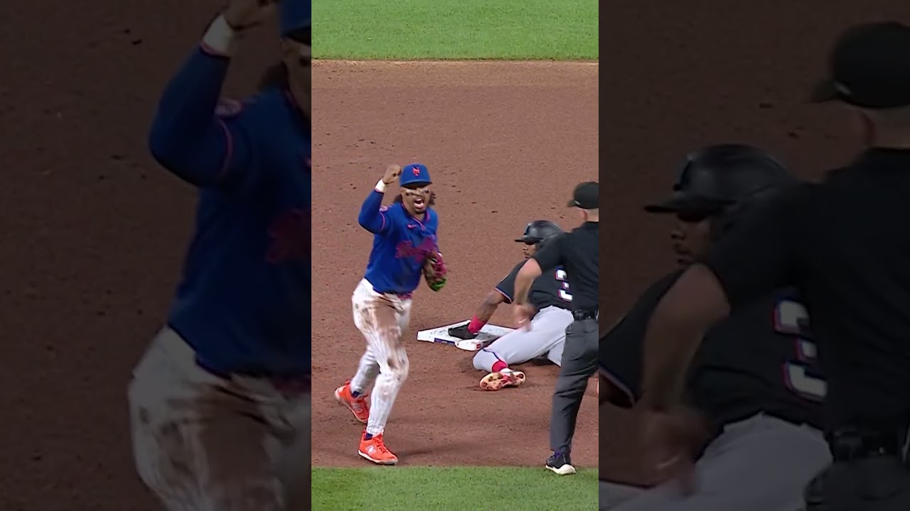 Bo Bichette starts a clean lineout double play 😤 #mets #mlb #baseball #sports #highlights #marlins