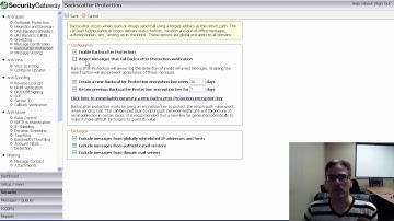 Backscatter Protection in SecurityGateway