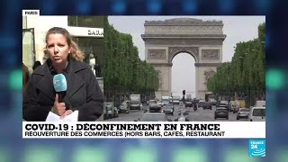 Déconfinement en France : réouverture des commerces sur les Champs-Elysées, la vie reprend son cours