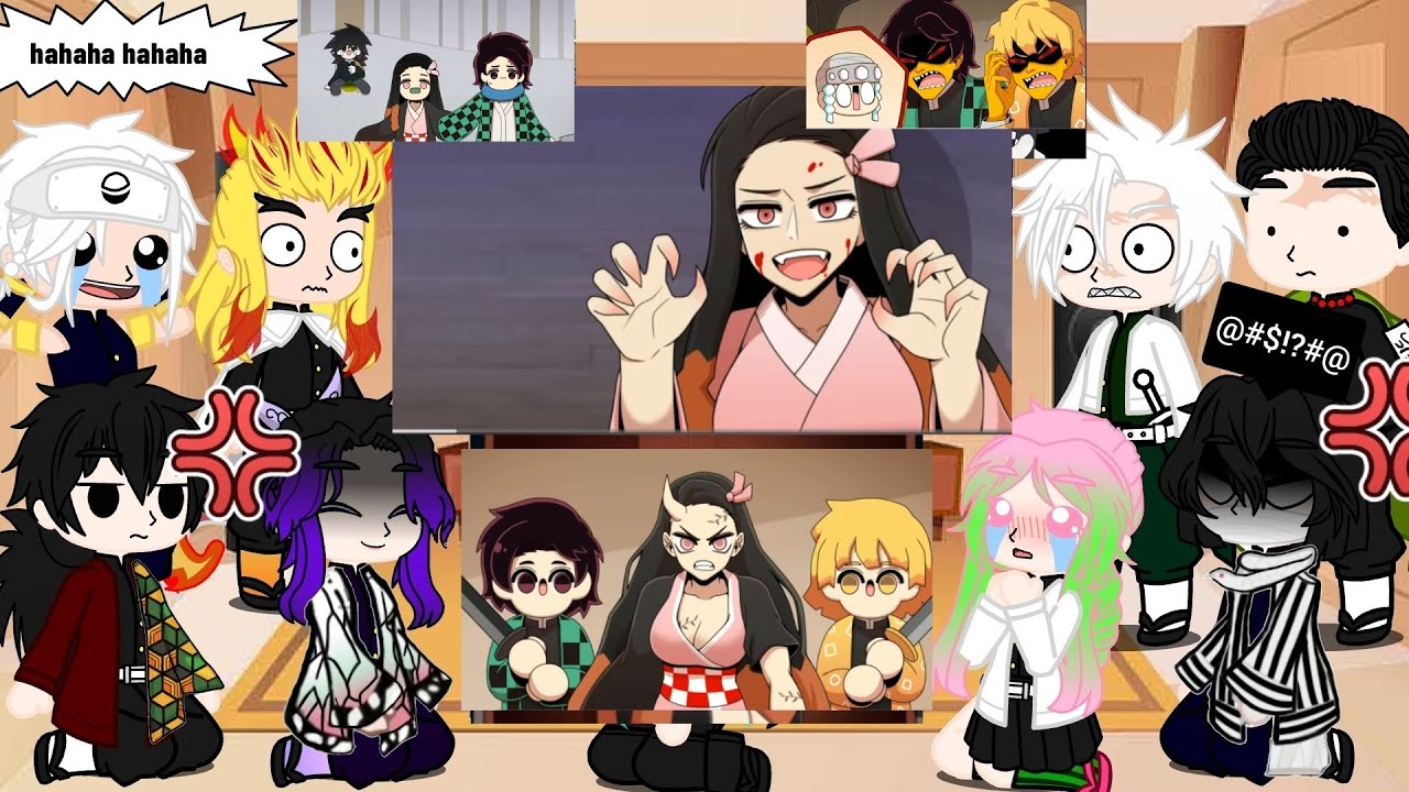 Hashiras react to Funny ANIMATION 😂❤️ DEMON SLAYER ANIMATION