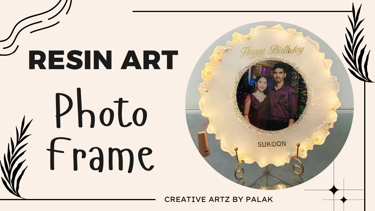 Magical Resin Photo Frame with Lights ✨ | Unique Birthday Gift Idea | Handmade Resin Art