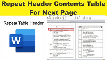 How to Repeat Table Header Row on Every Page in MS Word