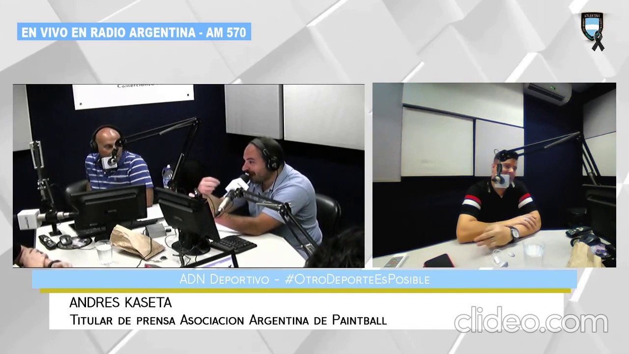 Paintball. Lic. Andrés Kaseta Encargado Prensa de la Asociación