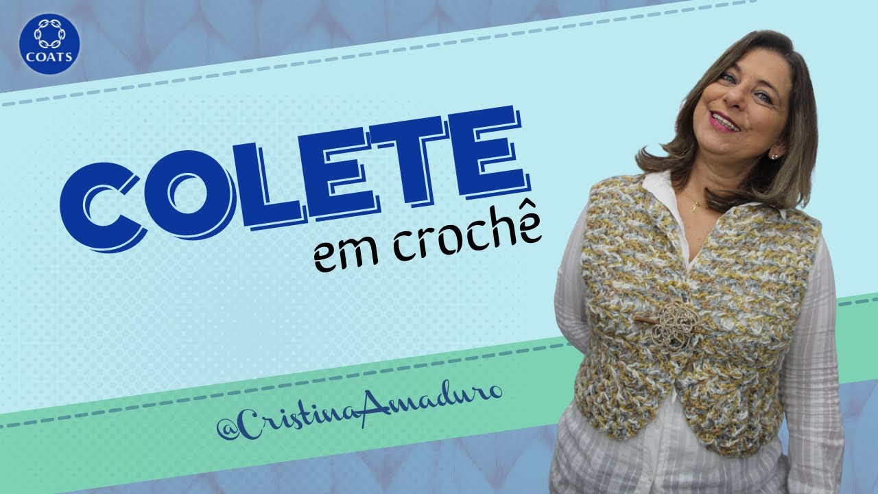 Colete de Crochê - Cisne Sentimiento - By Cristina Amaduro