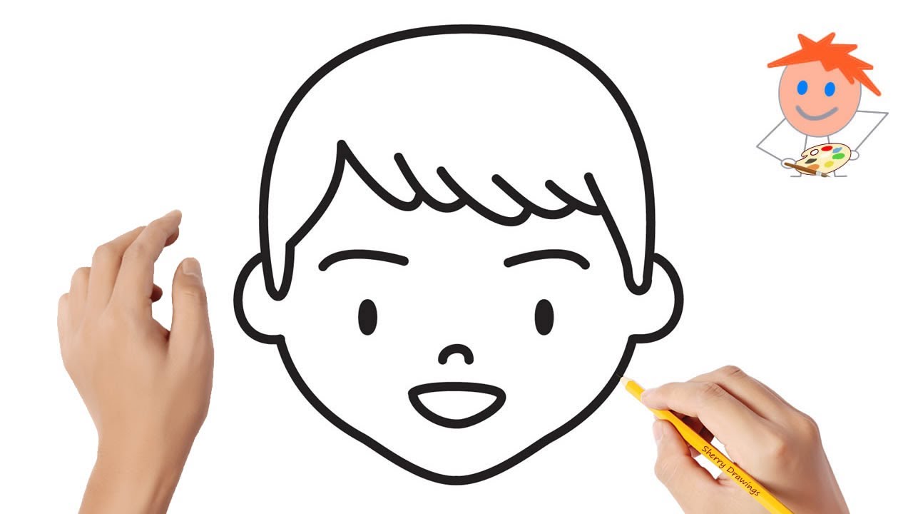 How to draw a boy face #2 | Easy drawings - YouTube