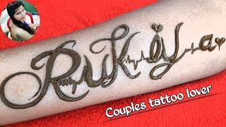 Demanding Video || Rukiya name tattoo || Heartbeat Name || Tattoo Mehndi Designs