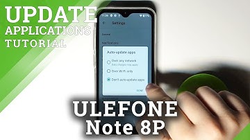 Stop Auto-Update App - Play Store Settings on ULEFONE Note 8P