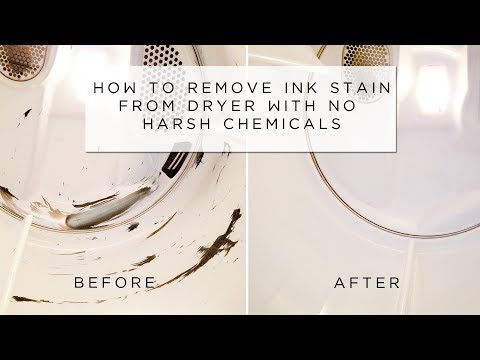 We had our first laundry disaster when ink pen exploded in the dryer leaving stain all over clothes and stuck to dryer. this how-to video wil...