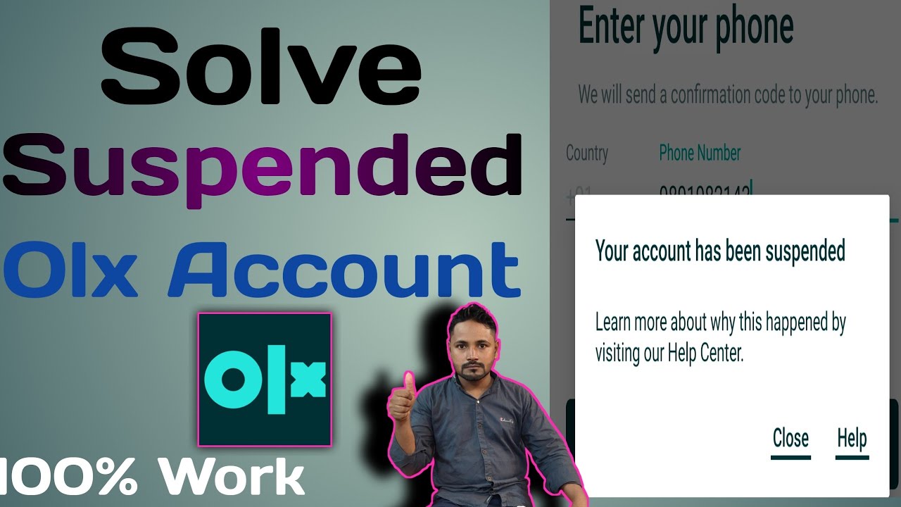 Olx Account Suspended Problem ! Olx Account Banned Problem ! Olx Id Suspended Problem ! 100% Solved