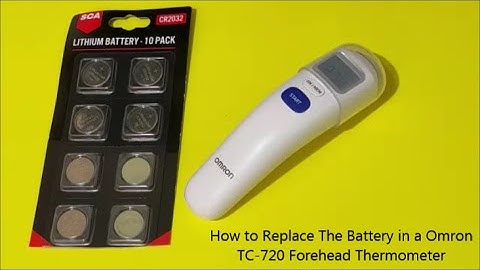 How to Replace the Battery in a Omron MC 720 Forehead Thermometer