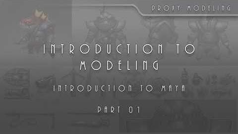 Intro To Game Asset Creation 003 Introduction to Maya Part 01