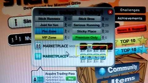 Stick run Get in market place with no t pass