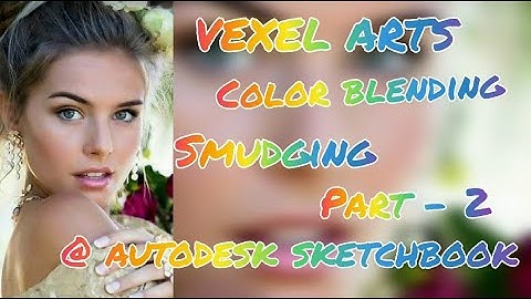VEXEL ARTS/COLOR BLENDING/SMUDGING TIME-LAPSE PART-2 @ AUTODESK SKETCHBOOK