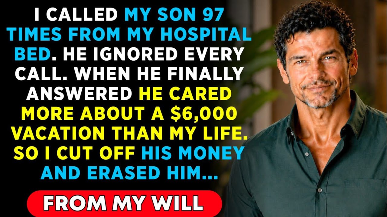 Deitado numa cama de hospital depois de um ataque cardíaco, liguei para o meu filho 97 vezes. Quando ele finalmente atendeu, não perguntou se eu estava vivo. Disse apenas: “Por favor, diz-me que...