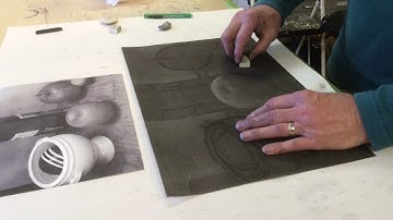 Reductive Charcoal Drawing.  Part 2