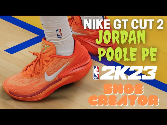 NBA 2K23 Next Gen Shoe Creator Nike Zoom GT Cut 2 Jordan Poole Pack 