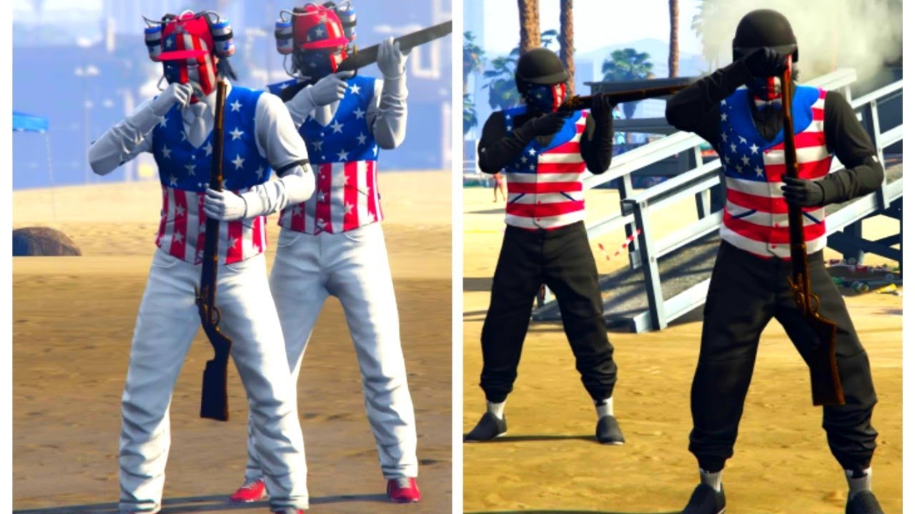 قراند 5| موعد استقلال امريكا +كيف تصمم أفضل لبسين حرب باللعبه