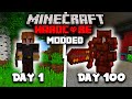 I Spent 100 Days in Modded Minecraft But Everyday I add a NEW MOD