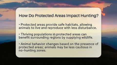 How Do Protected Areas Impact Hunting? - Ecosystem Essentials