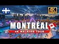   montral quebec 4k walking tour  street life in canada winter walk 4kr60fps