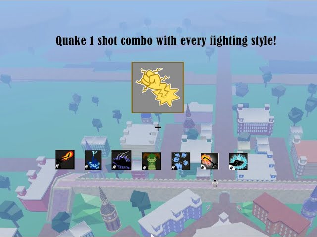 COMBO DE QUAKE MUITO FORTE PARA PVP BLOX FRUITS!!! 