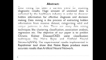 Chronic kidney disease analysis using data mining classification techniques.