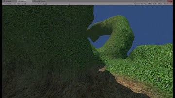 test voxel terrain with tunnel