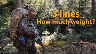 How much does military gear weight? - 3 Lines