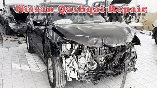 Nissan Qashqai frontal collision repair: repair process