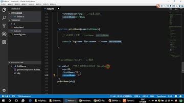 Typescript教程 Typescript视频教程 ts入门实战视频教程 2019年5月更新 P8  08 Typescript中的接口的用途 以及属性类