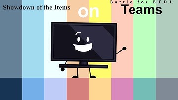 If Showdown of the Items Characters were on BFB Teams