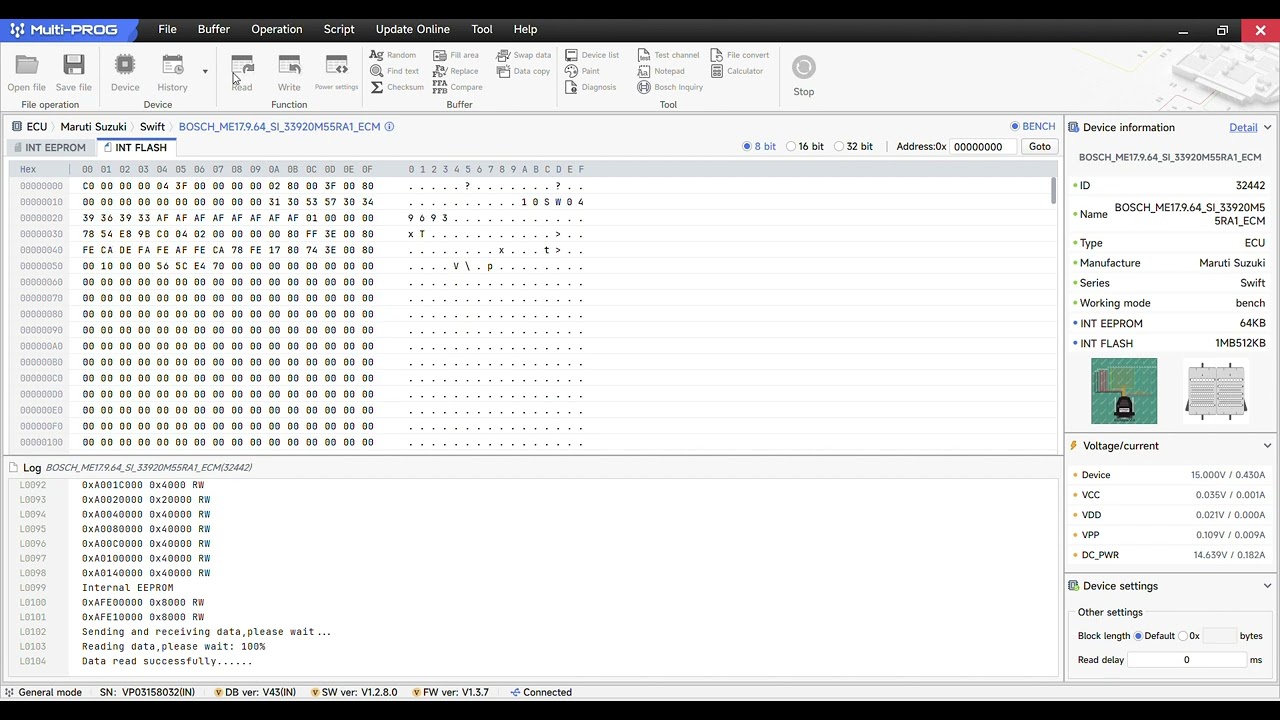 Swift SI Ecm Immo off by xhorse multiprog