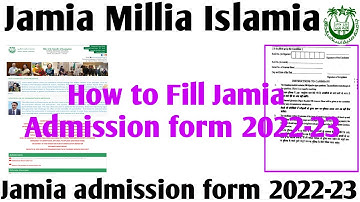 Jamia Application form 2022 JMI admission 2022 Jamia Form 2022 Jamia online form 2022