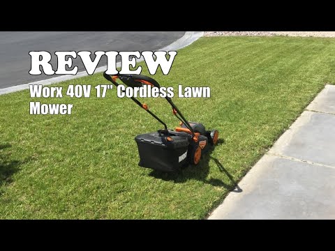 Worx 40V 17" Cordless Lawn Mower Review for Small Yards (2025) - YouTube