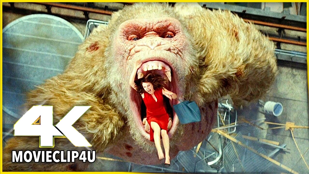 Rampage (2018) - George Eats Claire | MᴏᴠɪᴇCʟɪᴘ4ᴜ -〚HD