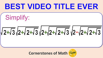 sqrt(2+sqrt(3))sqrt(2+sqrt(2+sqrt(3)))sqrt(2+sqrt(2+sqrt(2+sqrt(3))))sqrt(2-sqrt(2+sqrt(2+sqrt(3))))