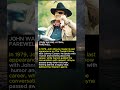 John Wayne Final Tonight Show Appearance