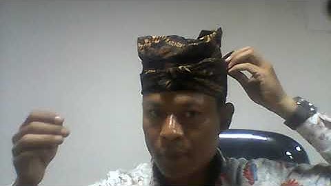 Buat udeng Bali - traditional udeng bali
