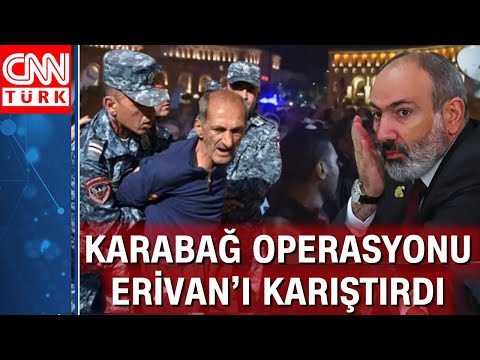 Karabağ operasyonu Erivan'ı karıştırdı! Ermeniler, Başbakan Paşinyan'ın istifasını istedi