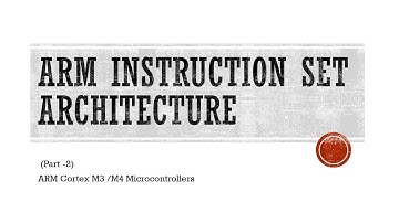 ARM Instruction Set Architecture -  Part 2 - in Urdu