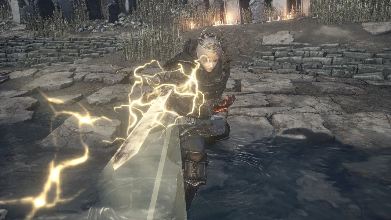 Dark Souls 3 Cinders Mod Weapon Showcase Silver Knight Straight Sword