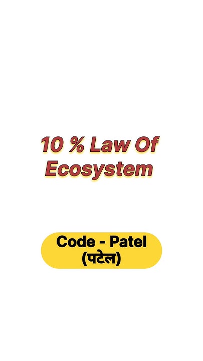 10 Percent Law Of Ecosystem neet neet2025 botany biology 10-percent-law-of-ecosystem-neet-neet2025-botany-biology