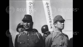1947 CHINA: Japanese war criminals shot by Chinese