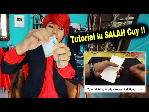 Cara Mudah Merubah Kertas Jadi Uang (YANG BENAR) ~ #MagicTutorial