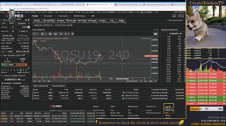 Hướng dẫn dùng lệnh stop loss bitmex