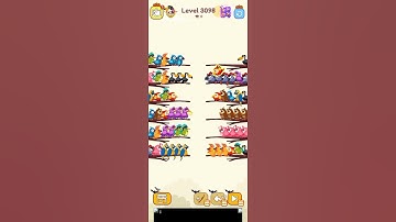 BIRD SORT PUZZLE GAME LEVEL 3098 #games #birdsort #game