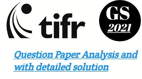 tifr GS 2021Mathematics Question & Solution