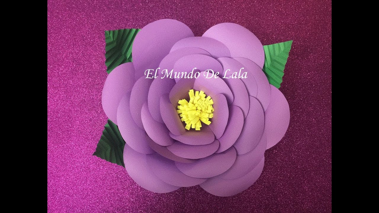 Como hacer flores de papel grandes