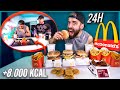 24 HORAS COMIENDO MCDONALD (8.000 KCAL en COMIDA RÁPIDA) *no me dejan grabar*