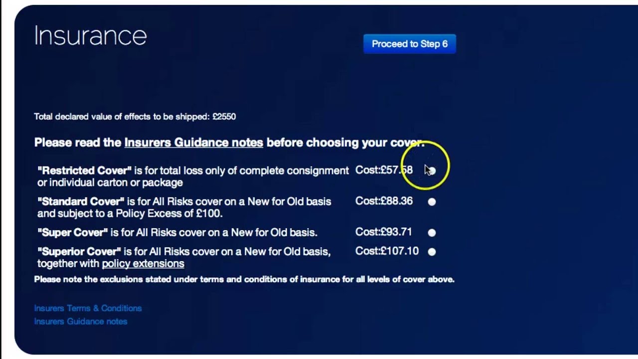 Overseas Move Cost Calculator Step 5 YouTube